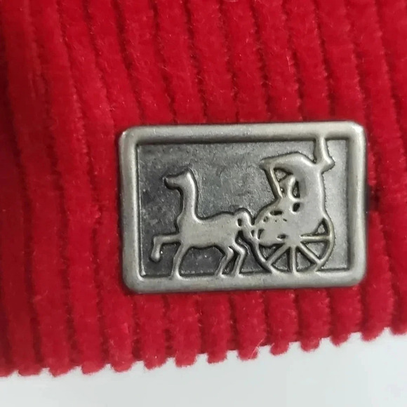 Vintage Red Corduroy Fletcher Mens Snapback Trucker  Hat with N Logo. - Picture 4 of 7